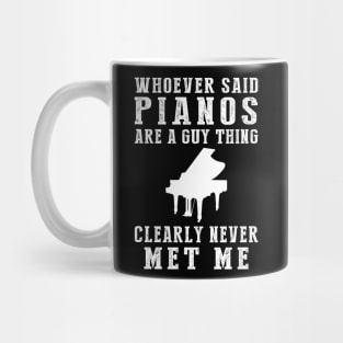 Melodious Humor: Piano Defies Gender! Mug